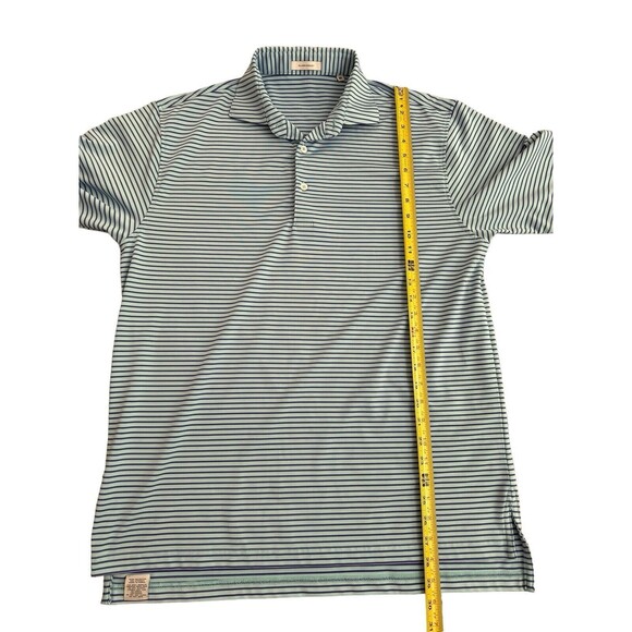 OLiVER RiDLEY Blue Striped Athletic Golf‎ Polo Shirt Size Medium - Picture 5 of 7